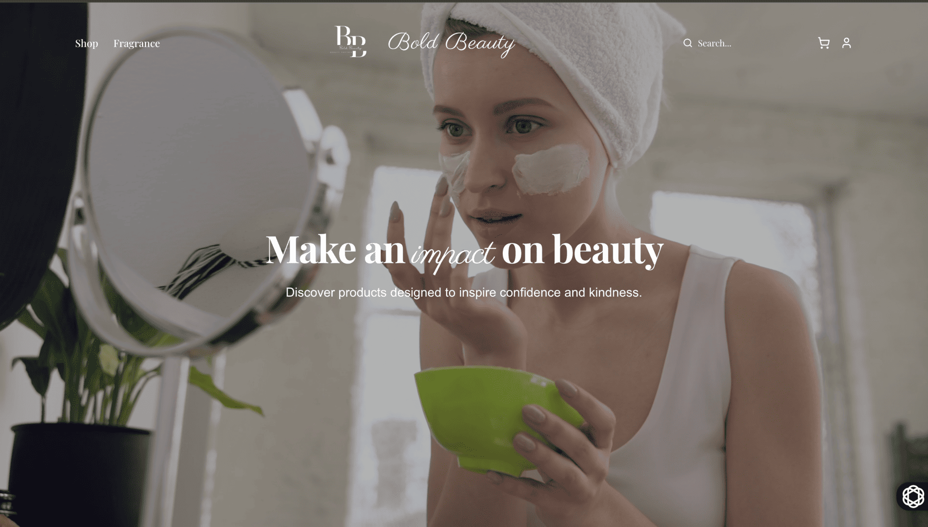 Beauty & Wellness Website screenshot