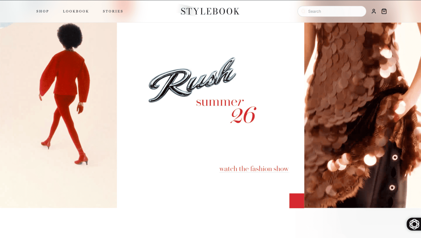 Fashion Brand Website screenshot